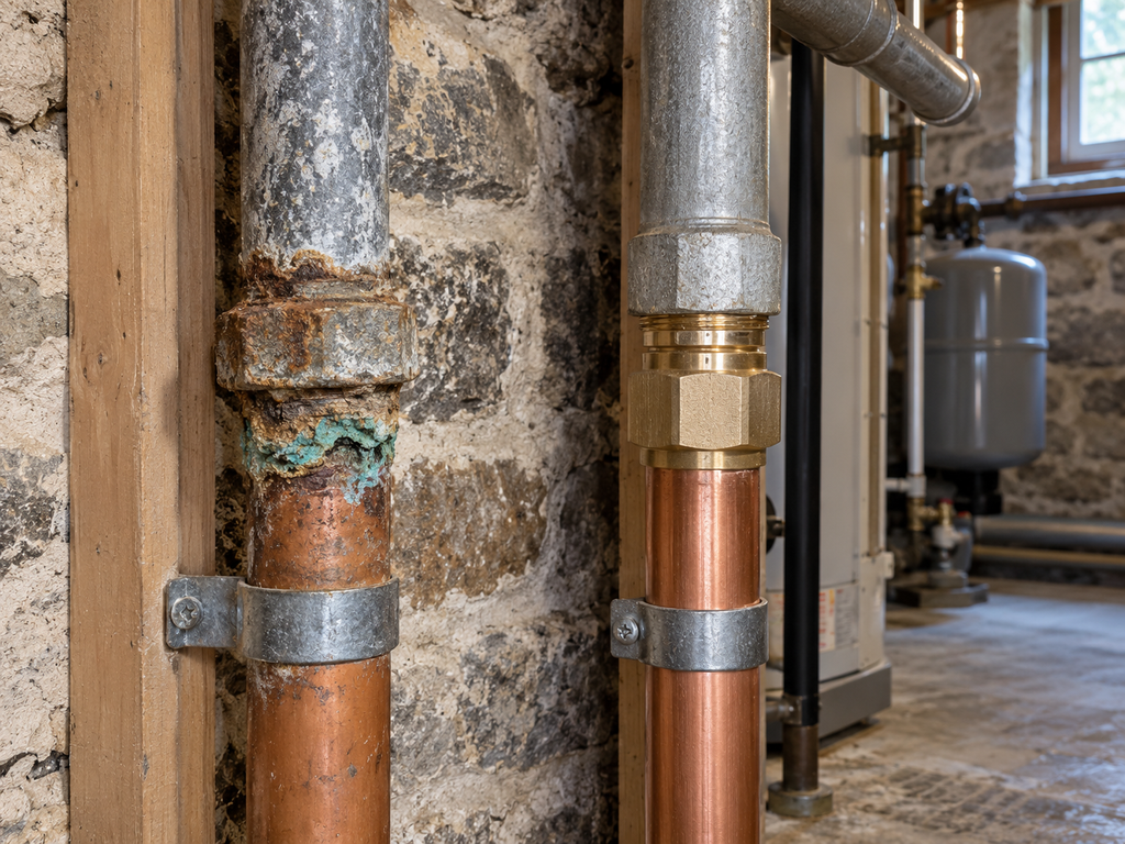 Professional copper galvanized pipe corrosion Philadelphia detail for Philadelphia Plumbing Experts in Center City


