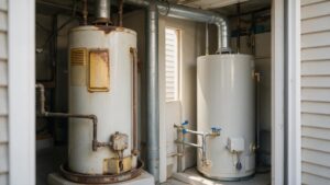 When a Center City Water Heater Is Beyond Repair shown in a realistic Center City, PA residential construction setting.