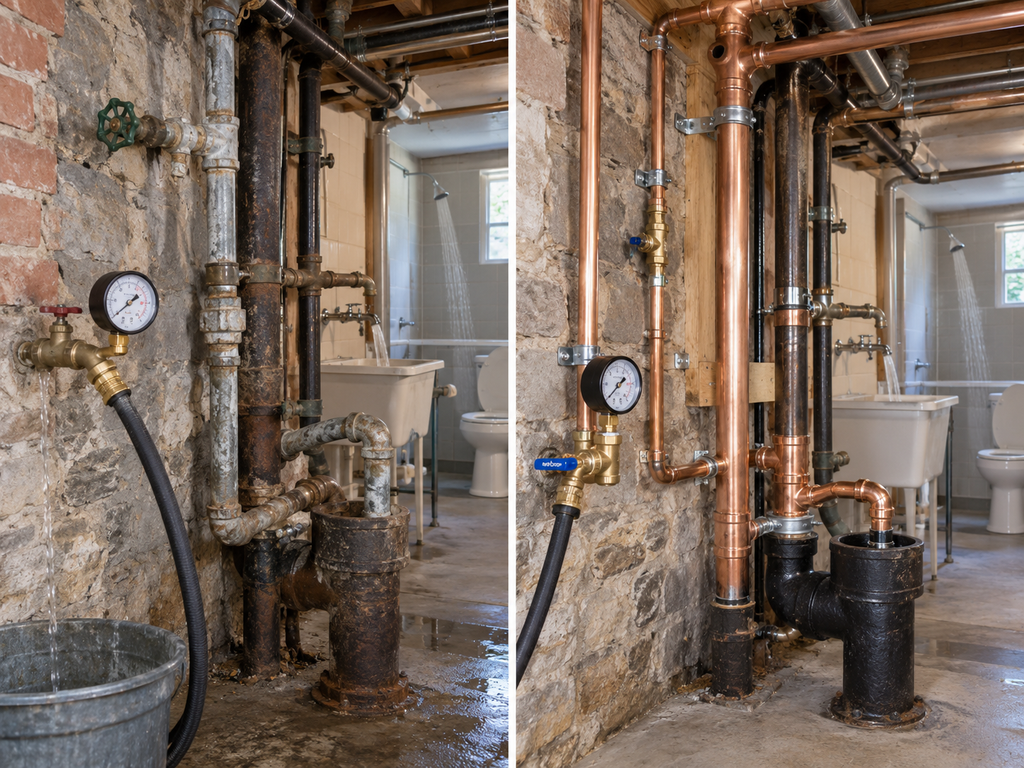 Professional water pressure drops multiple fixtures Philadelphia detail for Philadelphia Plumbing Experts in Center City

